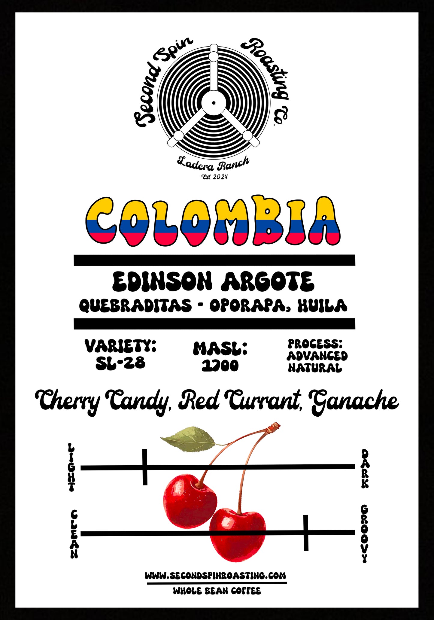 Colombia - Oporapa, Huila - Quebraditas - Edinson Argote - SL-28 - Advanced Natural
