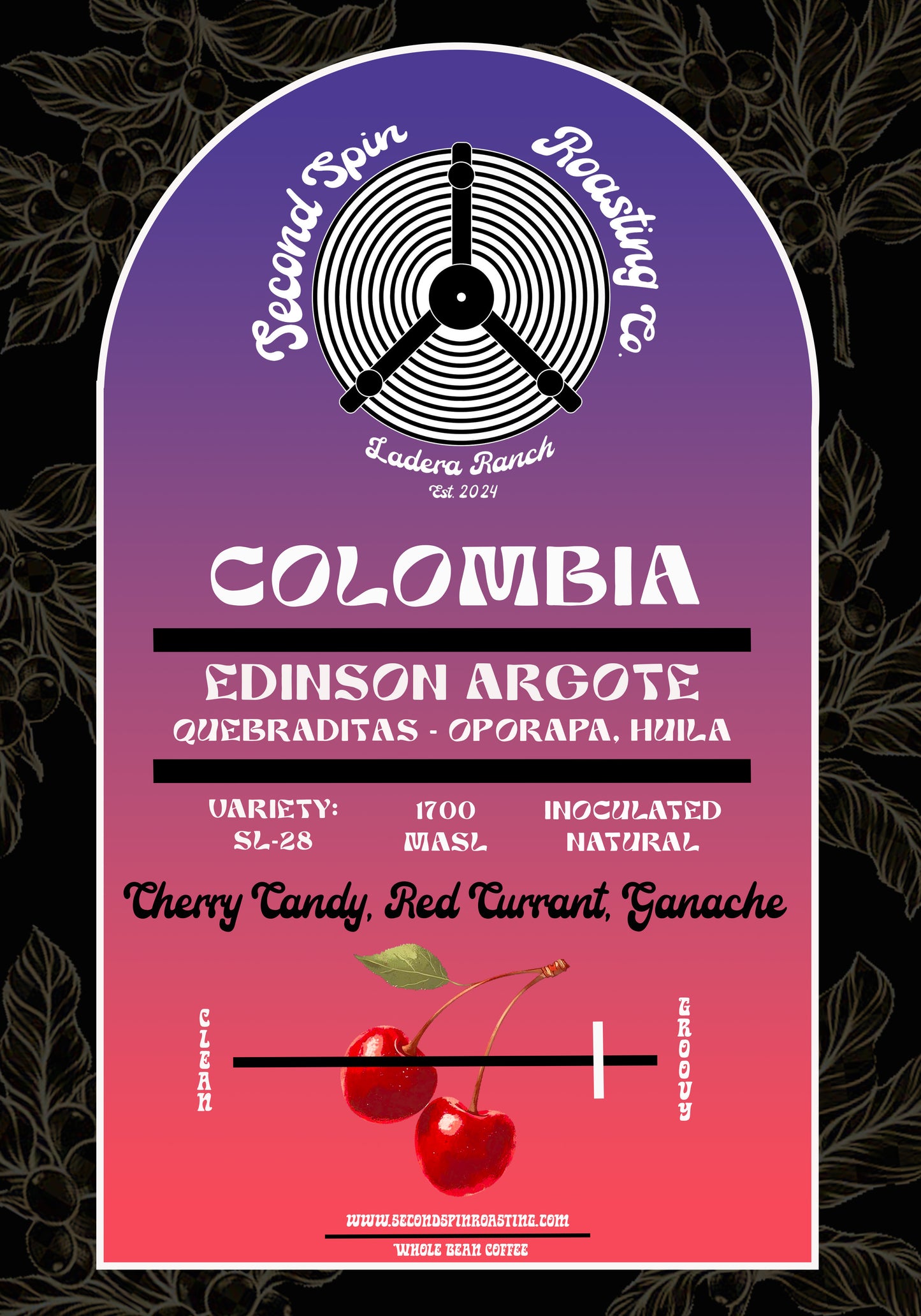 Colombia - Oporapa, Huila - Quebraditas - Edinson Argote - SL-28 - Advanced Natural