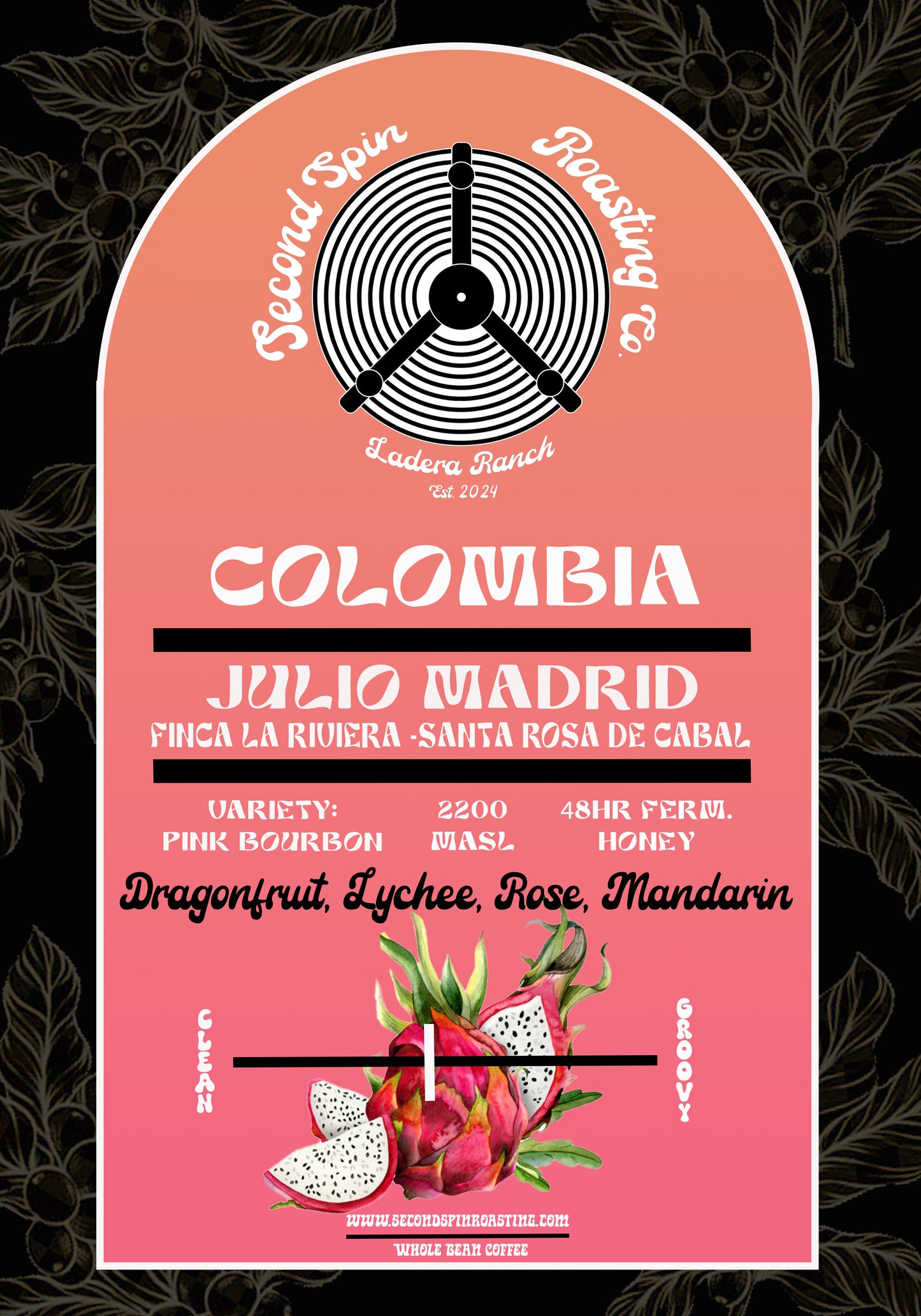 Colombia - Finca La Riviera - Julio Madrid - Pink Bourbon - Extended Ferm. Honey