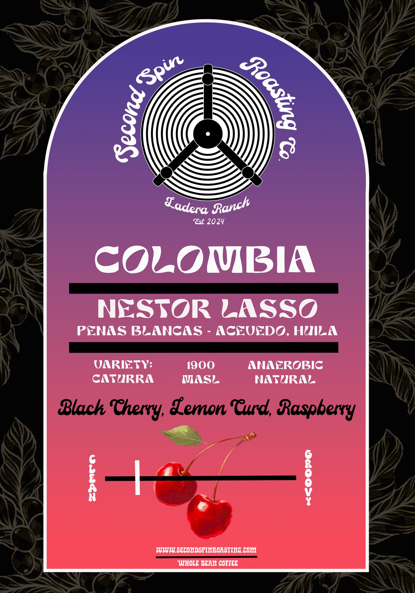 Colombia - Peñas Blancas Estate - Nestor Lasso & Jhon Vergara - Anaerobic Natural - Caturra