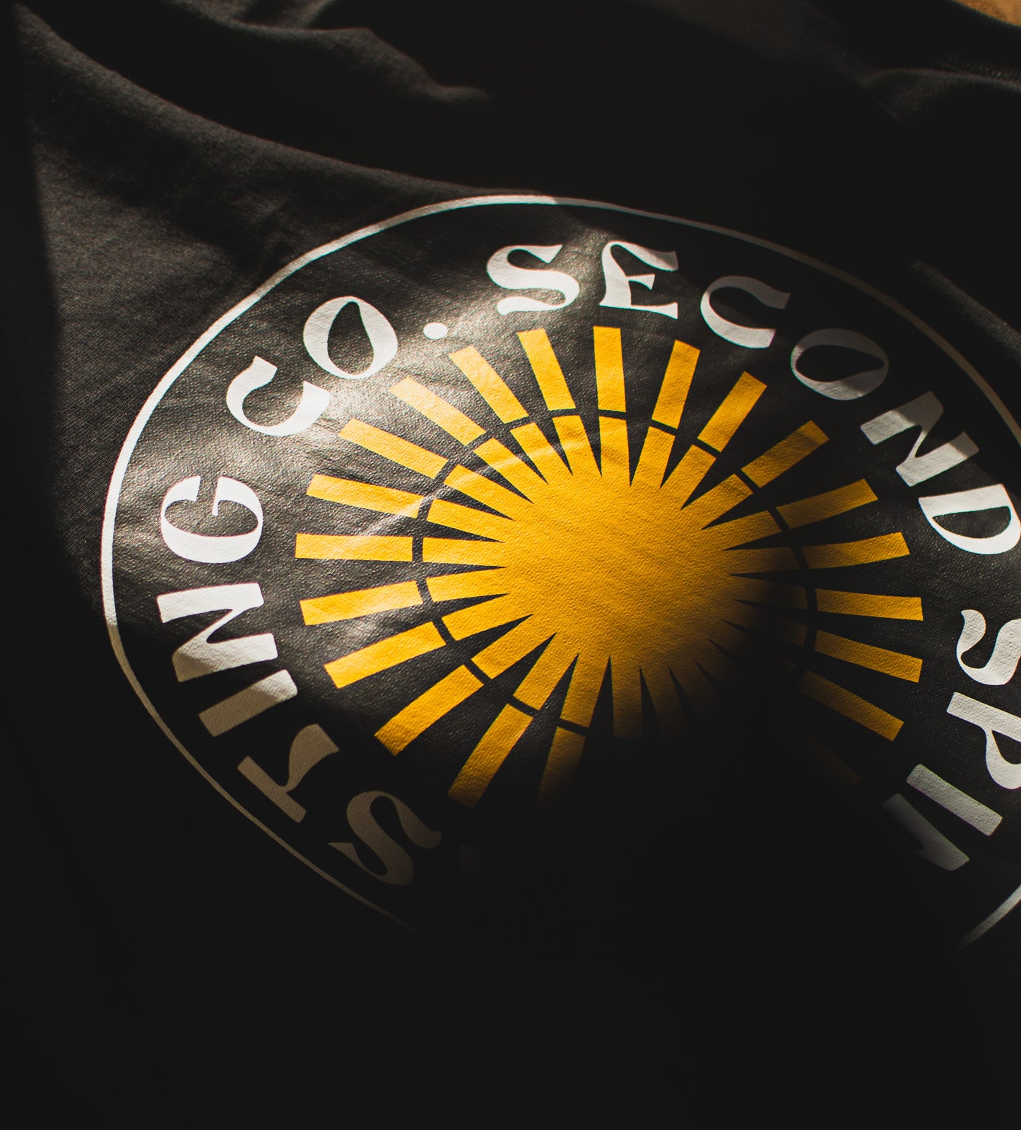 Sunburst Black T-Shirt - 100% Cotton